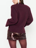 Emerson Sweater in Merlot Knit