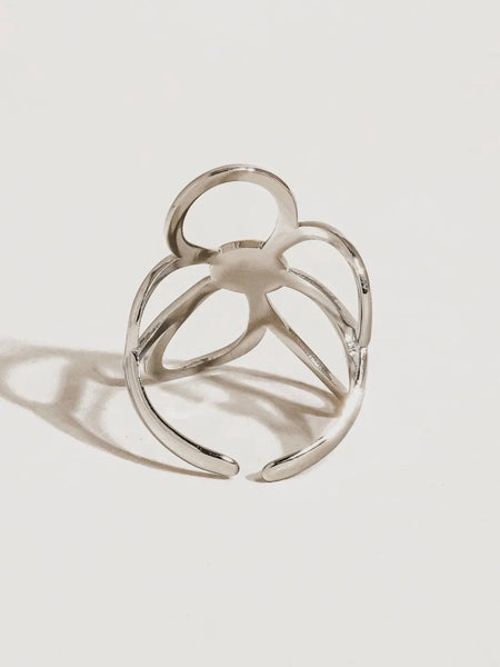 Isolde Two Tone Floral Ring