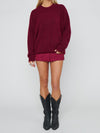 Feel Good Sweater in Maroon Knit