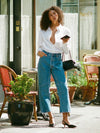 Jane Barrel Jeans in River Blue