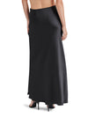 Jeannie Satin Maxi Skirt in Black