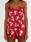 Lolo & Teresa PJ Set in Red Teddy Bear