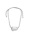 Julia Necklace in Silver & Black