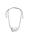 Julia Necklace in Silver & Black