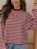 Call The Hogs Stripe Tee in Red