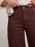 Libre Wide Leg Jean in Rum Running