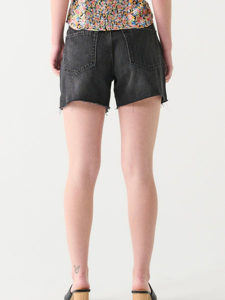 Dark Side of the Denim Shorts in Black Wash