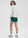 Kirsi Half Zip Midlayer in White & Forest
