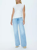 Nya Asymmetrical Tee in Le Blanc