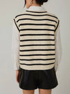 Always Classy Stripe Vest in Black & White