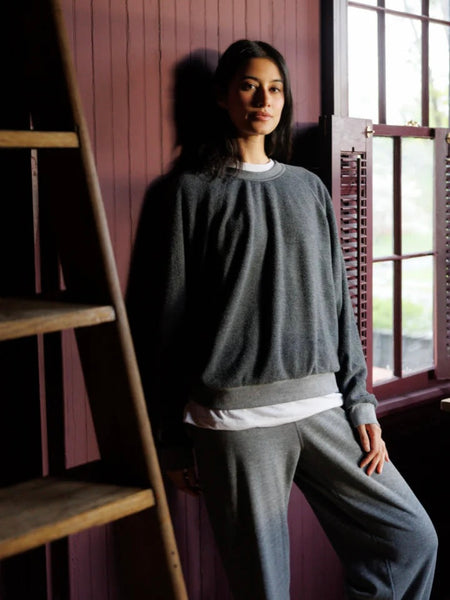 Oversized Ziggy Sweatshirt in Dark Heather Grey