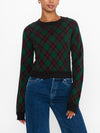 Tuck In Sweater in Mistletoe Plaid Knit