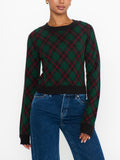 Tuck In Sweater in Mistletoe Plaid Knit