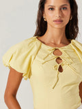 Aine Top in Yellow