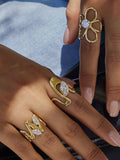 Cael Flower CZ Statement Ring