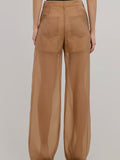 Sheer Intentions Pant in Taupe