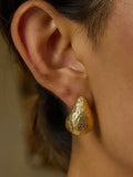 Vivelle Textured Droplet Earrings