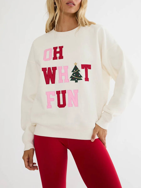 Devyn Oversized Sweatshirt in Frost