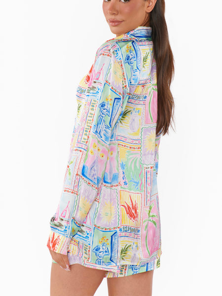 Early Riser PJ Set in Soleil Silky