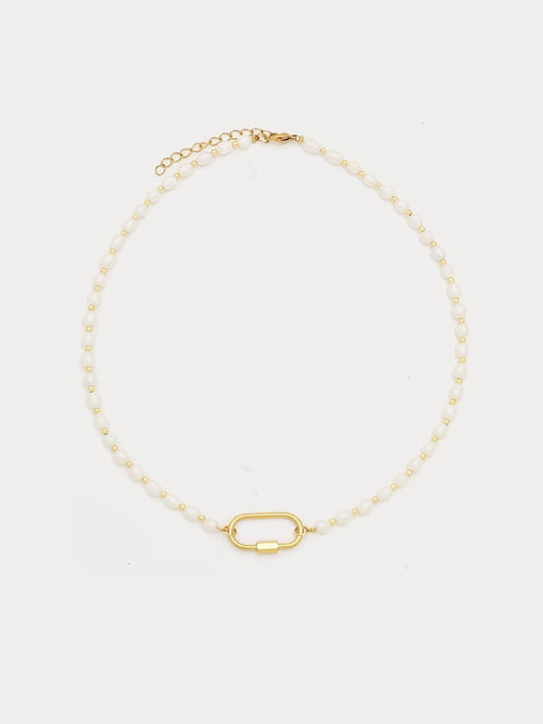 Pearl Large Carabiner Necklace