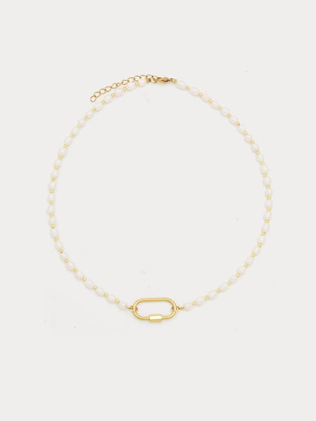 Pearl Large Carabiner Necklace