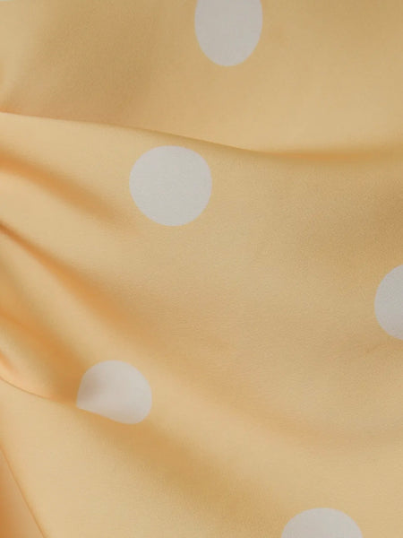 Dotted & Tee'd Skirt in Butter