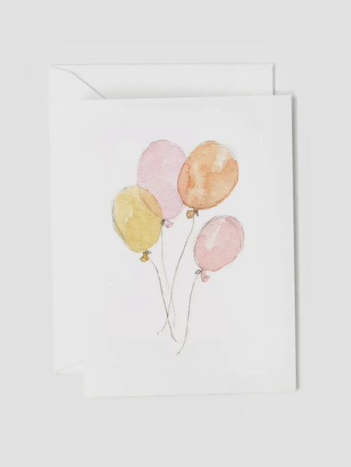 Pink Balloons Mini Enclosure Card