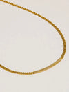 Pellerine CZ Bar Chain Necklace