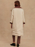 Annalise Reversible Wrap Coat in Deep Mahogany