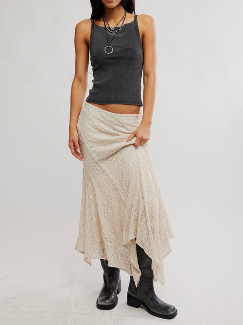 Bella Lace Mermaid Skirt in Tea