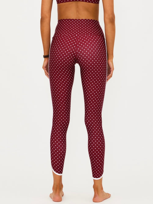 Rella Legging in Crimson Dot