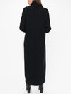 Montreal Midi Dress in Black Cable Knit