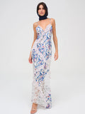 Josalyn Maxi Dress in Blue