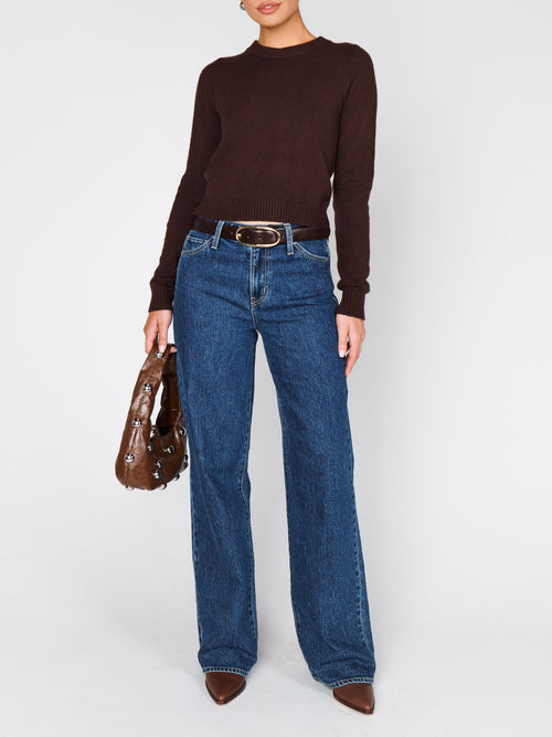 Tuck In Sweater in Mocha Knit