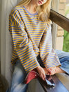 You're So Golden Stripe Top in Multi