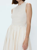 Gladys Dress in Oyster Shell