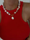 Chunky Pearl Toggle Necklace