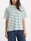 The Bodega Tee in Forest Stripe