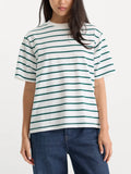 The Bodega Tee in Forest Stripe