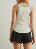 Conflict Of Interest Tank in Cream & Grey