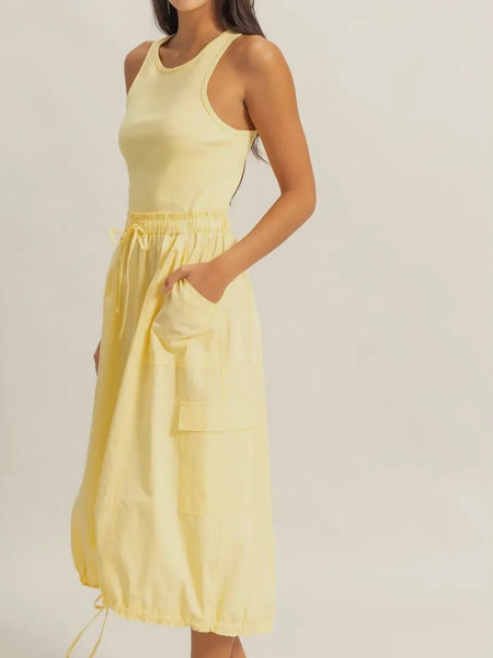 Lotty Dress in Pink Stripe
