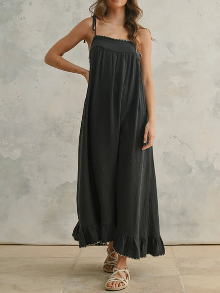 Gauze To Go! Dress in Charcoal