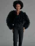 Odile Tulle Jacket in Black