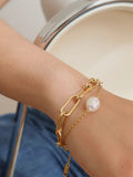 Aether Chain Pearl Bracelet