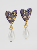 Jasmine Moon Butterfly Pearl Earrings