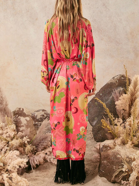 Libertine Reversible Robe in Cayenne