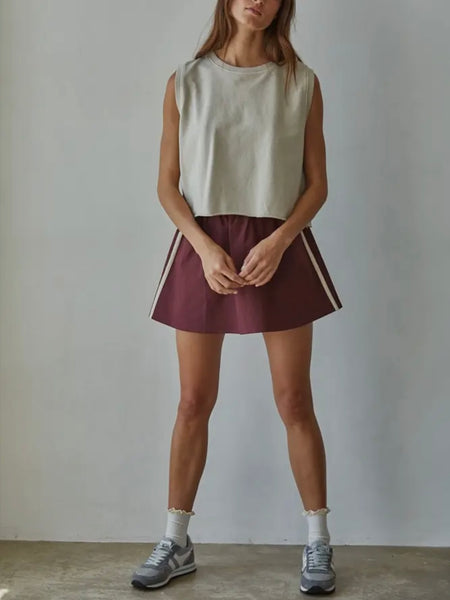 Full Port Skirt in Wine