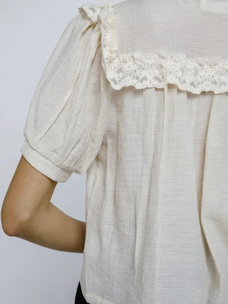 Never Let You Go Blouse in Cream