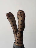 Estelle Polka Dot Sock in Black