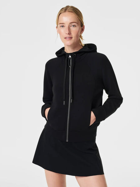 AirEssentials Full Zip Hoodie in Very Black